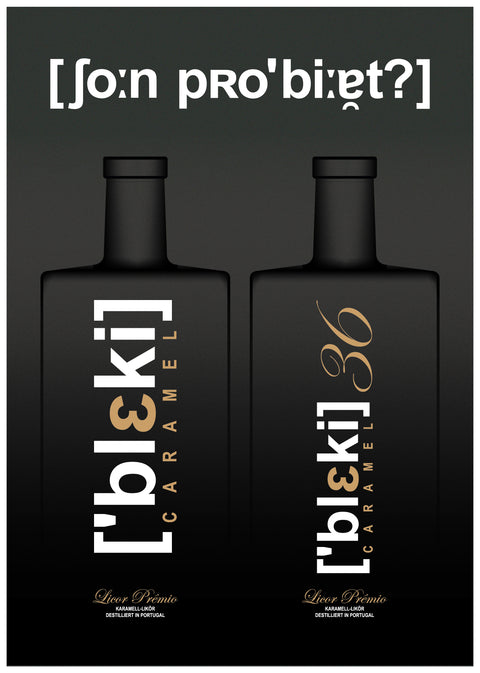 Karamell Premium-Likör Bleki 36% - Licor de Caramelo - Portugal