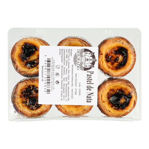 Original Pastel de Nata  Mar Dourado - Blätterteigtörtchen 6x60gr. - Portugal