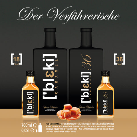 Karamell Premium-Likör Bleki 36% - Licor de Caramelo - Portugal