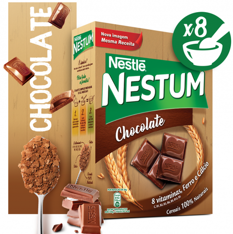 Schokolade Getreideflocken - Nestum com Chocolate - Nestle - Portugal