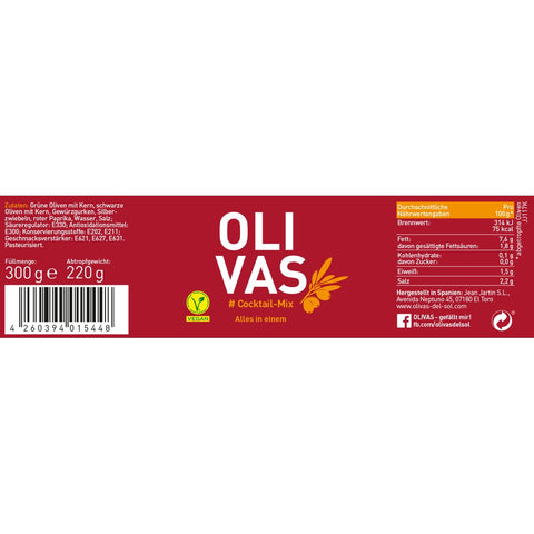 Cocktail-Mix Oliven - Aceitunas Cocktail-Mix - OLIVAS - Spanien
