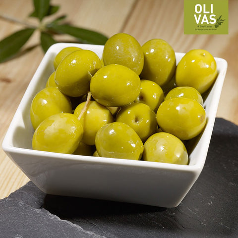 Manzanilla Oliven mit Stein - Olivas Sevillanas 200g - OLIVAS - Spanien